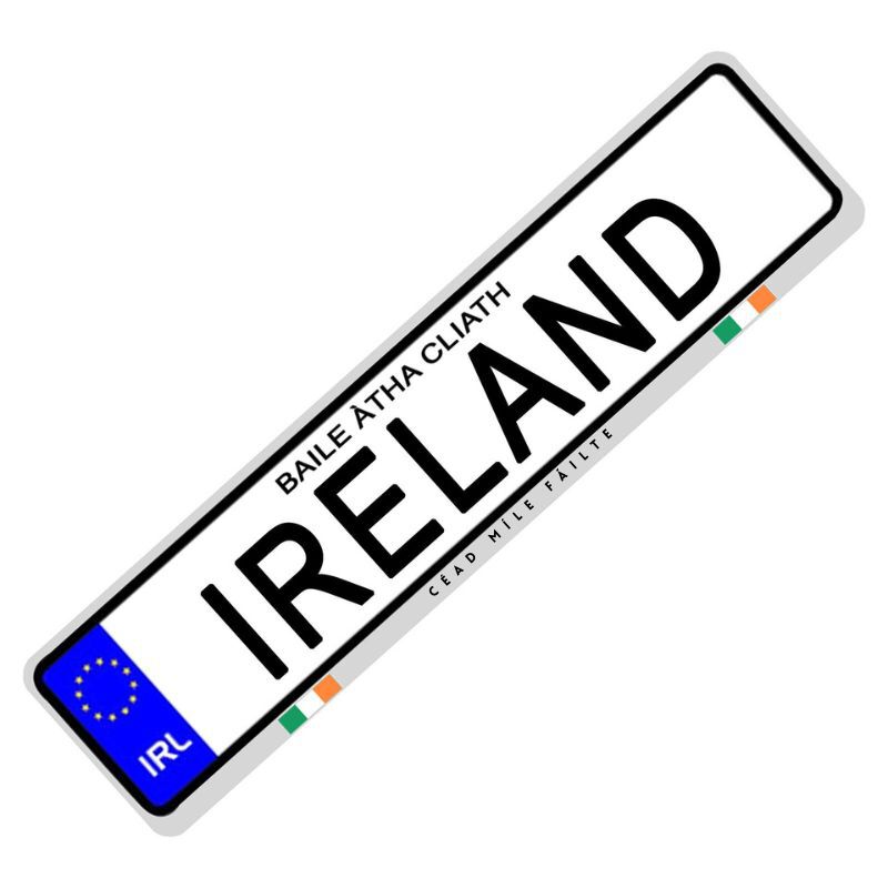 Customise Your Own Ireland Car Reg Plate